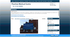 Desktop Screenshot of peartreemedicalcentre.nhs.uk