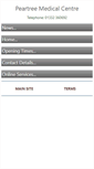 Mobile Screenshot of peartreemedicalcentre.nhs.uk